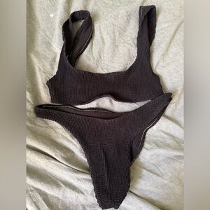 Elysiian swim black bikini